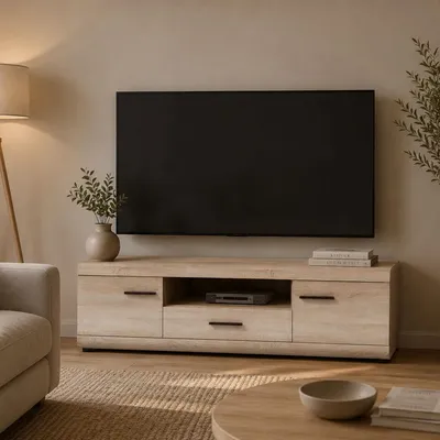 Immagine prodotto di Kalepa - Mobile Porta tv, 140x54x44h cm Marrone Rovere, un Cassetto