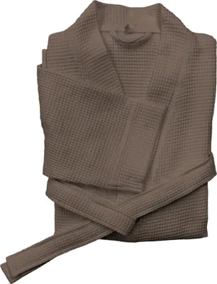 Zdjęcie produktu dla Szlafrok Heckett and Lane 1 x szlafrok 100% bawełna Taupe szary