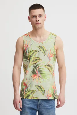 Produktbild von Blend BHTros Herren Tank Top mit Print Rundhals-Ausschnitt All-Over-Print hochwertige Baumwoll-Qualität