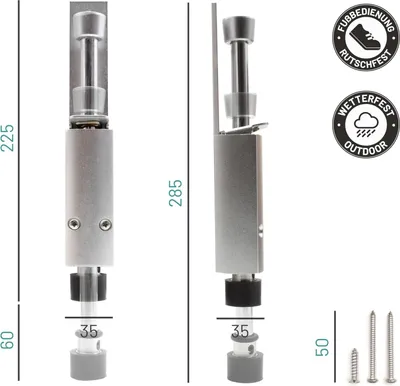 Produktbild von Robuste Antirutsch Türstopper für Innen und Aussen