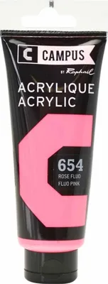 Obrázek produktu pro Akrylová barva 100 ml – neonově růžová č. 654