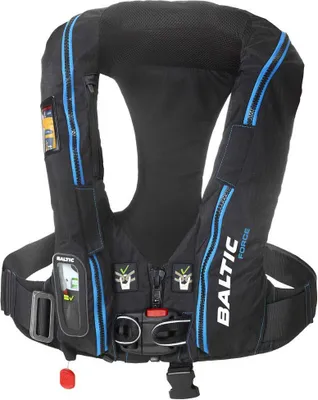 Zdjęcie produktu dla Nadmuchiwana kamizelka ratunkowa Baltic Force 190 Sla Black 40-120 kg Czarna 40-120 kg