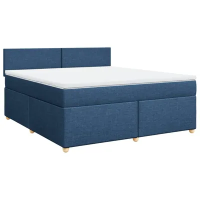 Produktbild von Boxspringbett mit Matratze Blau 180x200 cm Stoff