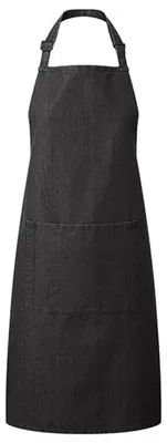 Immagine prodotto di Premier Workwear PR154 | Colours Grembiule con tasca - 72 x 86 cm - Lavabile fino a 60 - Colore: Nero Denim - Dimensioni: 72 x 86 cm