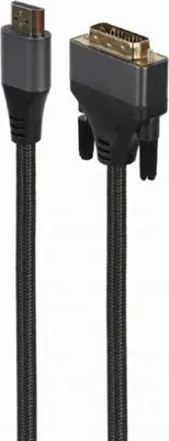 Productafbeelding van Gembird CC-HDMI-DVI-4K-6, 1,8 meter, HDMI Type A (Standaard), DVI, mannelijk, mannelijk, rechte kabel