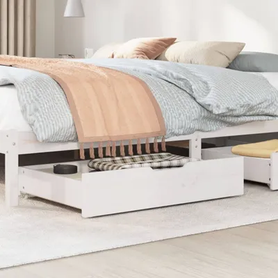 Immagine prodotto di Cassettoni da Letto 2 pz Bianchi 85x55x17 cm in Legno di Pino