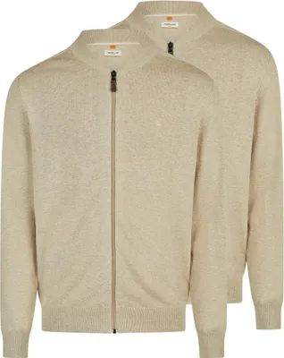 Produktbild von Redmond 2er Pack Basic Strickjacke Weicher Feinstrick, Klassische Passform mit Reißverschluss, Vielseitiges Basic für Alltag und Büro