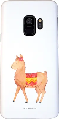 Produktbild von Mr. & Mrs. Panda Samsung Galaxy S9 Handyhülle Alpaka Stolz - Weiß - Geschenk, Handy Case, Lama, Smartphone Hülle, Cover