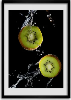 Produktbild von Bild - Bilderrahmen - Foto - 70 cm x 100 cm - MDF - Rahmen - Wandkunst - Kiwi