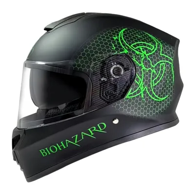 Produktbild von Integralhelm Helm Kinderhelm Motorradhelm Crosshelm BIOHAZARD Größe M