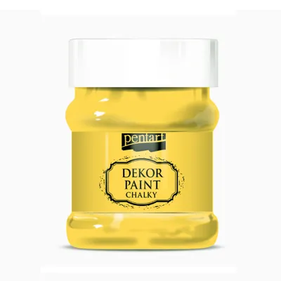Immagine prodotto di PENTART Pittura decorativa gessosa, 230 ml, giallo limone