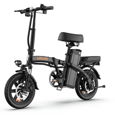 Produktbild von F1L leichtes klappbares E‑Fahrrad für Erwachsene, 14‑Zoll, 48V 7,5Ah Akku, 250W, 25 km/h, Doppelscheibenbremsen, 120 kg maximale Traglast