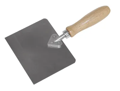 Produktbild von Stubai Aufziehspachtel breit – Herzform 120 mm | Profi-Spachtel aus Edelstahl mit Holzgriff | für Glätt- & Spachtelarbeiten im Innenausbau, Trockenbau, Putz & Feinputz