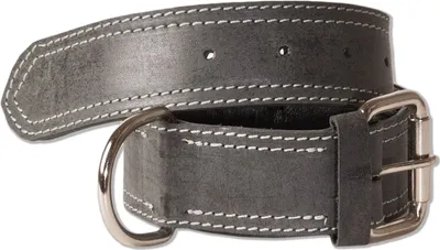 Produktbild von Woodland® Hundehalsband aus Büffelleder für große Hunde mit 50-65 cm Halsumfang in Anthrazit