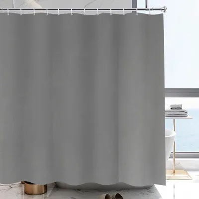 Immagine prodotto di Tenda da doccia grigio chiaro - impermeabile - 1 pezzo - poliestere - 200x220 cm