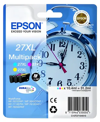 Obrázok produktu pre Epson Budík Multipack 3-farebný atrament 27XL DURABrite Ultra