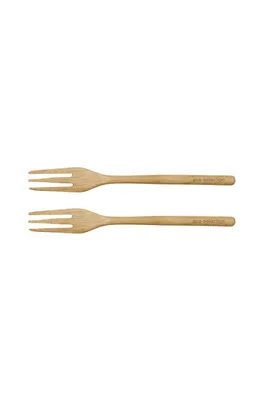 Produktbild von Asa Gabel Gummibaumholz (15cm) (2-teilig)