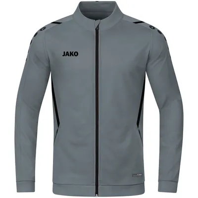 Produktbild von Jako Challenge Polyesterjacke Damen - Steingrau / Schwarz