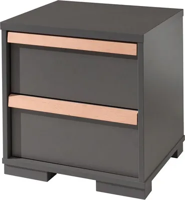 Obrázok produktu pre FURNLUX Nočný stolík London Grey 49 cm / Hlavná farba: sivá / Rozmery: 49 x 40 x 49 cm