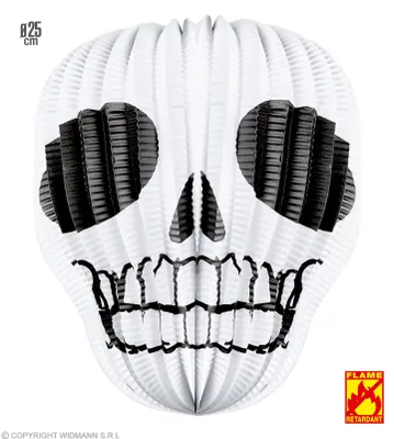 Produktbild von Halloween Laterne Totenkopf 25cm