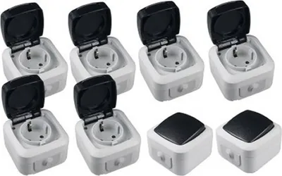 Produktbild von 1222 Feuchtraum IP44 Starter KIT 8-teilig 10/16 Ampere