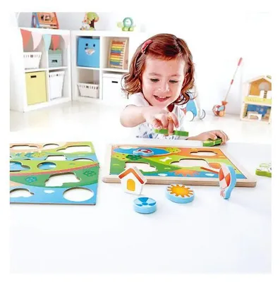 Immagine prodotto di Hape Sunny Valley Puzzle 3 in 1