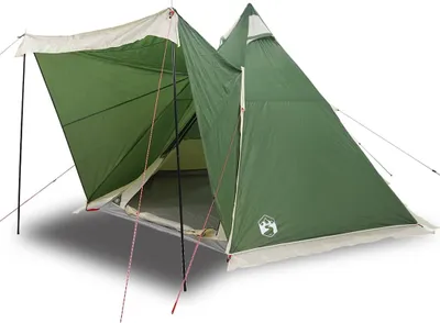 Produktbild von vidaXL Tipi-Familienzelt 6 Personen Grün Wasserdicht