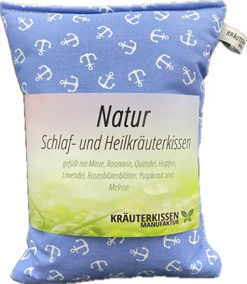 Kräuterkissen mit Heilkräutern, 25x20 cm, Anker-Design