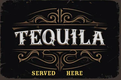 Produktbild von vianmo Holzschild 12x18 cm Alkohol Tequila served here