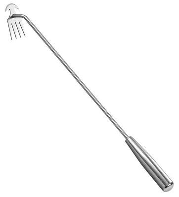 Produktbild von Unkrautstecher Unkrautentferner Wurzelstecher - Handgeführt - 4 Zinken - Manganstahl