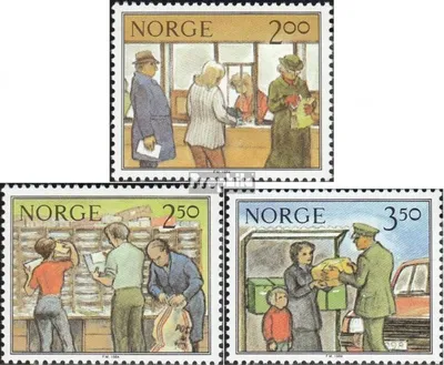 Produktbild von Briefmarken Norwegen 1984 Mi 896-898 (kompl.Ausg.) postfrisch Arbeit der Post