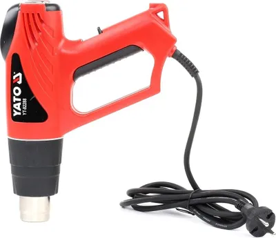 Produktbild von Yato YT-82288, Heißluftpistole, II, Schwarz, Rot, 500 l/min, 550 °C, 300 l/min