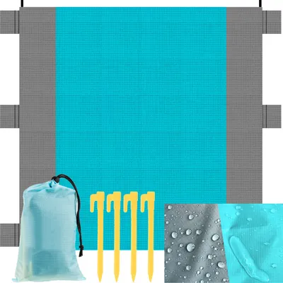 A product image showing a picnic blanket and accessories.