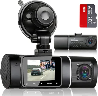Zdjęcie produktu dla Abask Kamera samochodowa 1080p z monitorem parkowania i SD 32GB