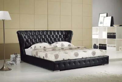 Produktbild von Designer Schlafzimmer Bett Chesterfield Leder Hotel JVmoebel