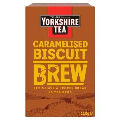 Produktbild von Taylors of Harrogate - Yorkshire Tea - Caramelised Biscuit Brew, 40 Beutel, 112g