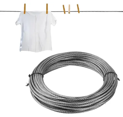Obrázek produktu pro Nerezový kabel o délce 20 metrů, určený pro použití na zahradě a při různých pracích
