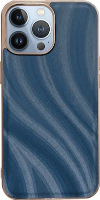 Produktbild von Mobigear Wavy iPhone 14 Pro Hülle Hardcase Backcover - Blau