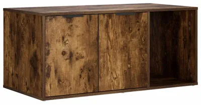 Obrázek produktu pro vidaXL Kočičí toaleta, nábytek, barva dubu, rozměry 100 x 49 x 45 cm, materiál: dřevotříska