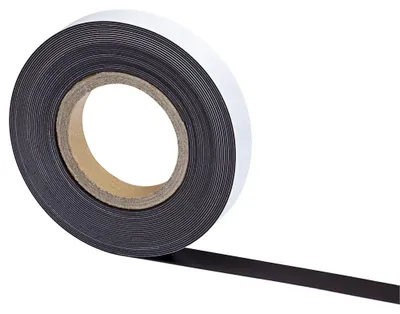 Produktbild von MAUL Magnetband PET 1 Stück 40 g/cm ² magnetisch selbstklebend beschriftbar 10 m x 4.5 cm x 1 mm braun