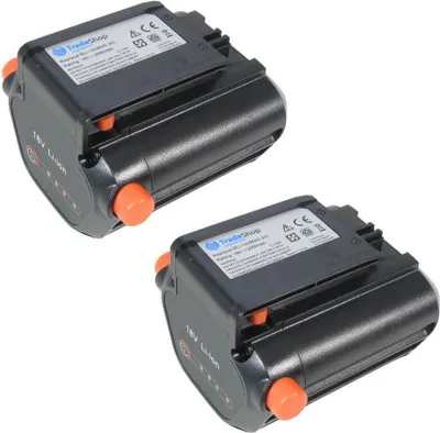 Produktbild von 2x Trade-Shop Li-Ion Akku 18V 2Ah für Gardena 881 9824, 9839, 5039-20, 8866-20, 8877-20, 8881-20, 9335-20, 9837-20, 9823-20, 9825-20, 9838-20, 8833-20