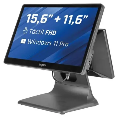 Produktbild von iggual IGG320525, 39,6 cm (15.6"), 1920 x 1080 Pixel, LCD, 300 cd/m², Kapazitiv, 1200:1