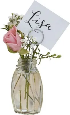 Produktbild von 4 Landliebe Hochzeit Platzkarten Vasen