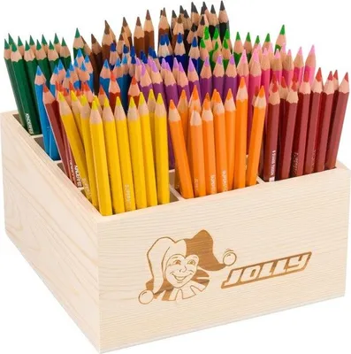 Produktbild von Set Buntstifte in Holzbox, 144 Stück, Jolly Supersticks Classic