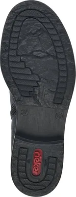 Produktbild von Rieker Damen Stiefelette Schnürboot messingfarbene Details Schnalle 71242, Größe:39 EU, Farbe:Blau
