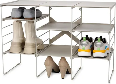 Image de Joseph Joseph Level Plus écru grande étagère à chaussures réglable