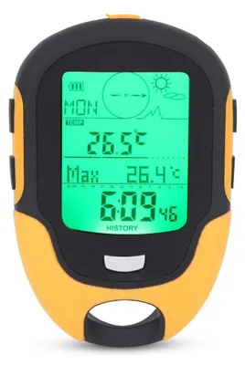 Productafbeelding van Multifunctionele Hoogtemeter - Barometer en Thermometer - Ergonomisch Ontwerp