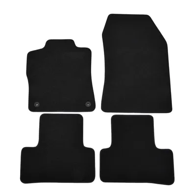 Image de Tapis De Sol De Qualité Supérieure Noir Pour Peugeot 308 Depuis 2022 4pcs, Ajustement Précis, Base Antidérapante, avec Attaches