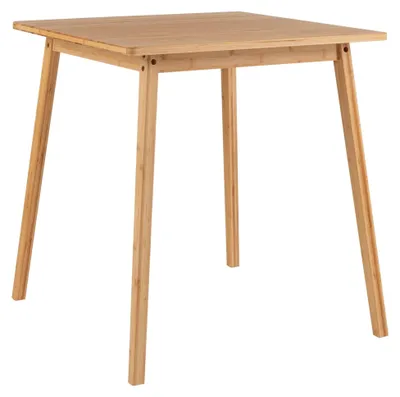 Obrázek produktu pro Čtvercový bambusový jídelní stůl 70x70 cm pro 2-4 osoby