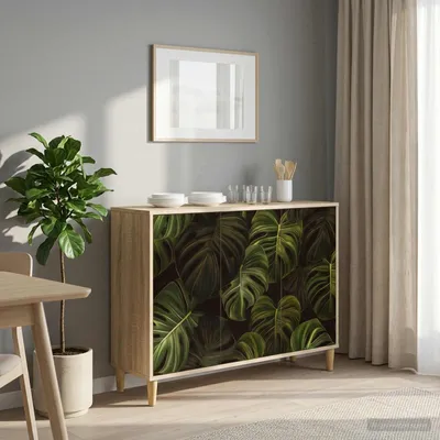 Obrázok produktu pre vidaXL Komoda ELBURG, Sonoma, 102 x 33 x 75 cm, drevotrieska